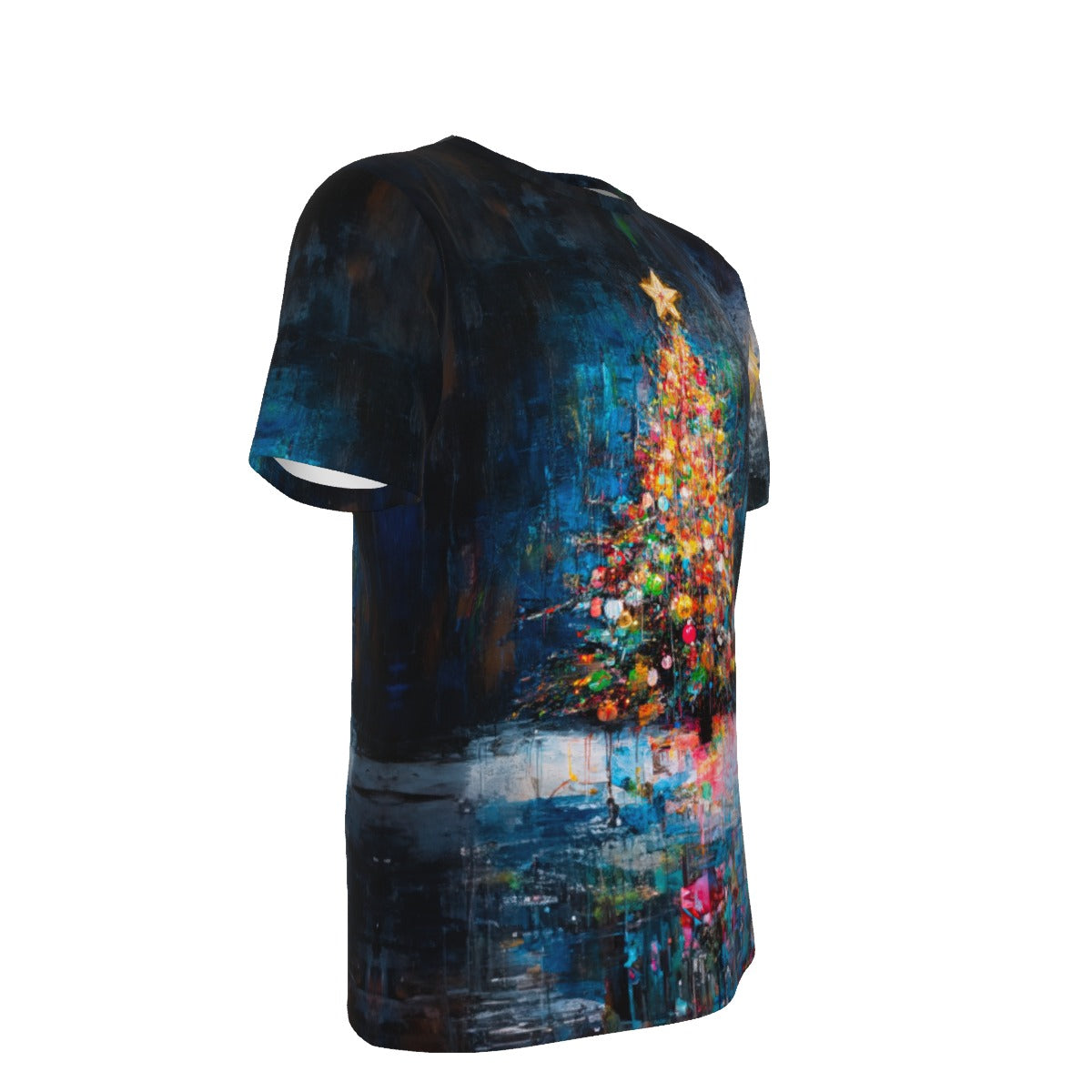 Men's Short Sleeve Christmas Tee - Canvas Tree