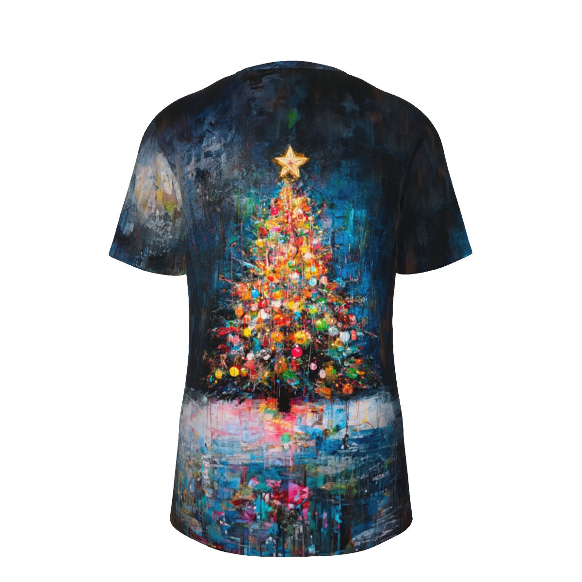 Men's Short Sleeve Christmas Tee - Canvas Tree
