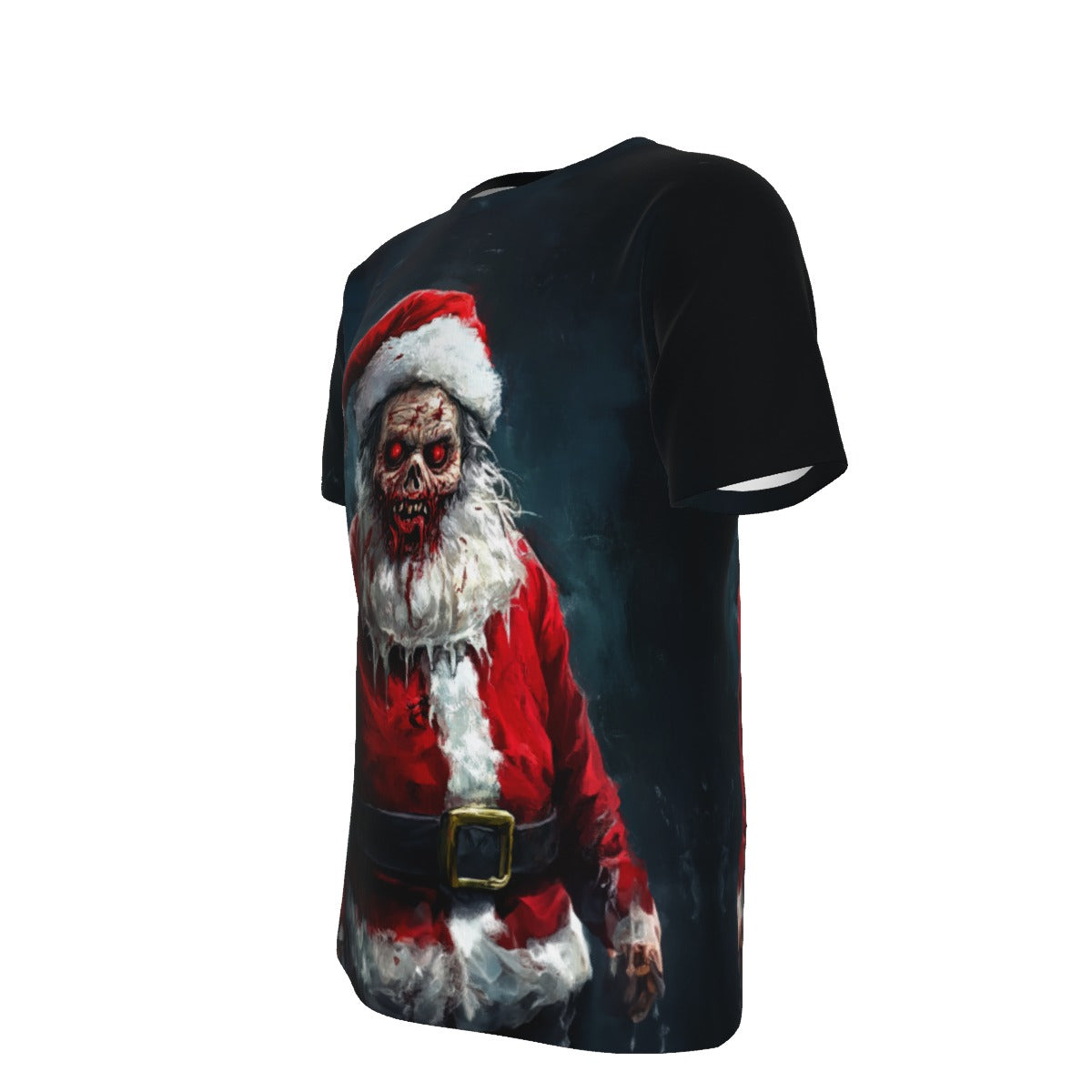 Men's Short Sleeve Christmas Tee - Zombie Santa