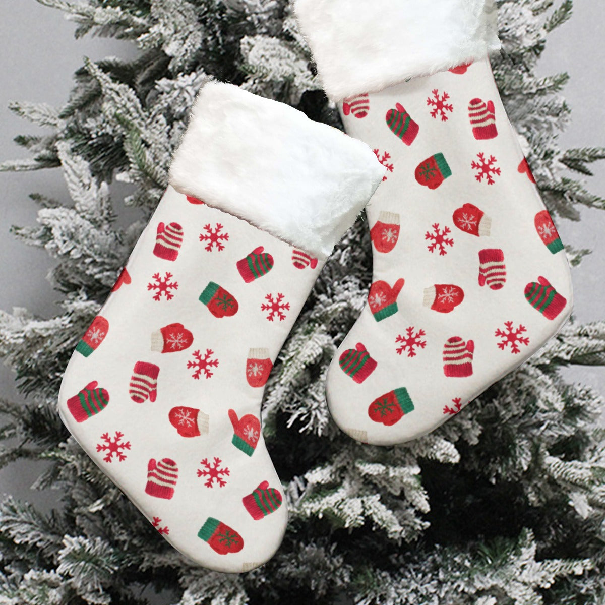 Christmas Sock - White Snow