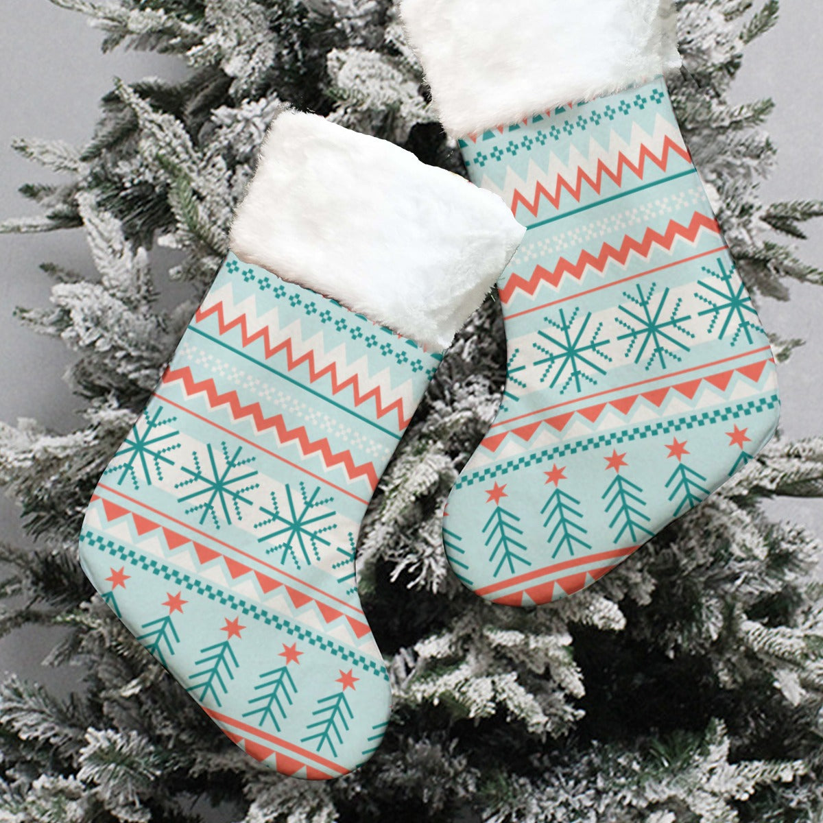 Christmas Sock - Blue Basic Pattern