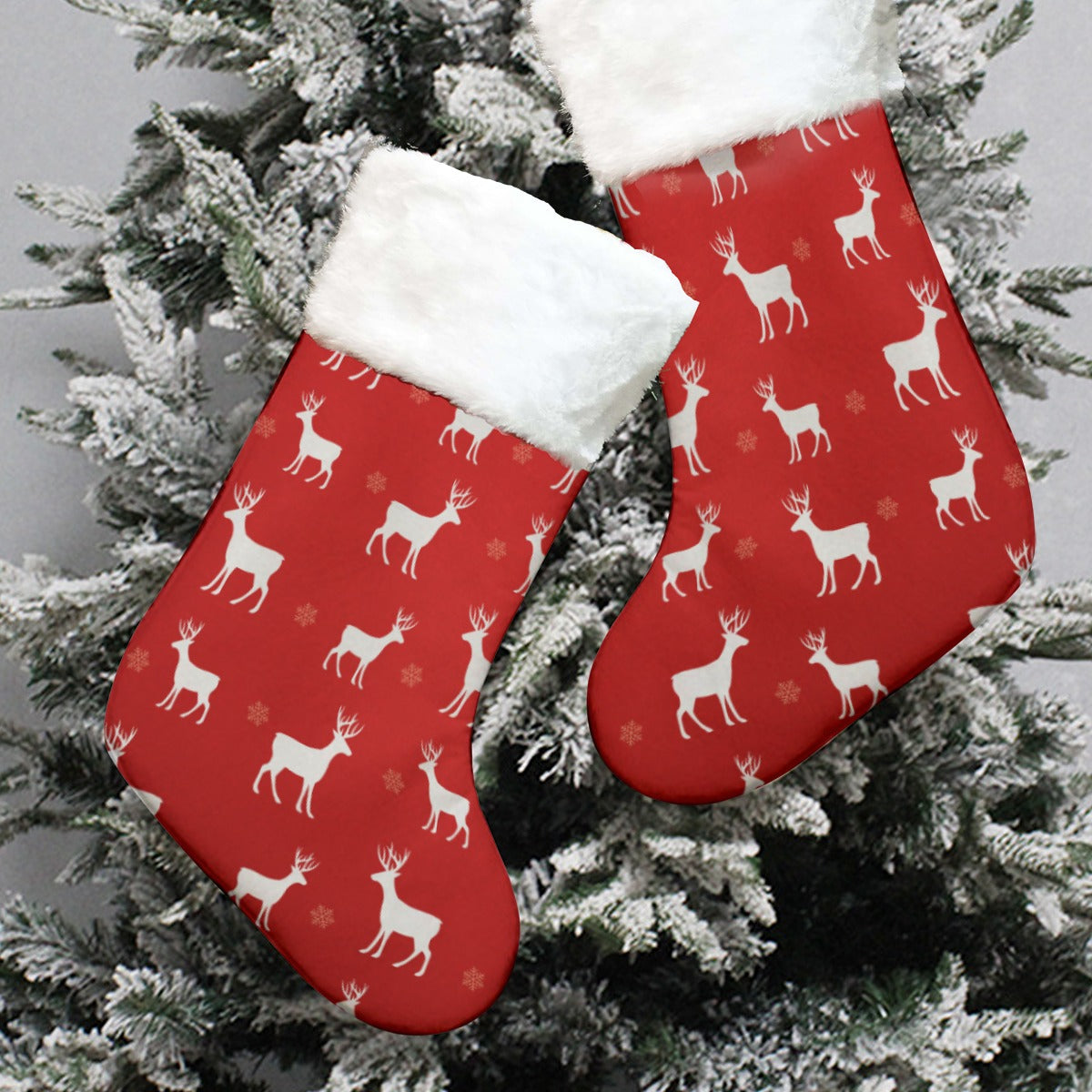 Christmas Sock - Red Reindeer