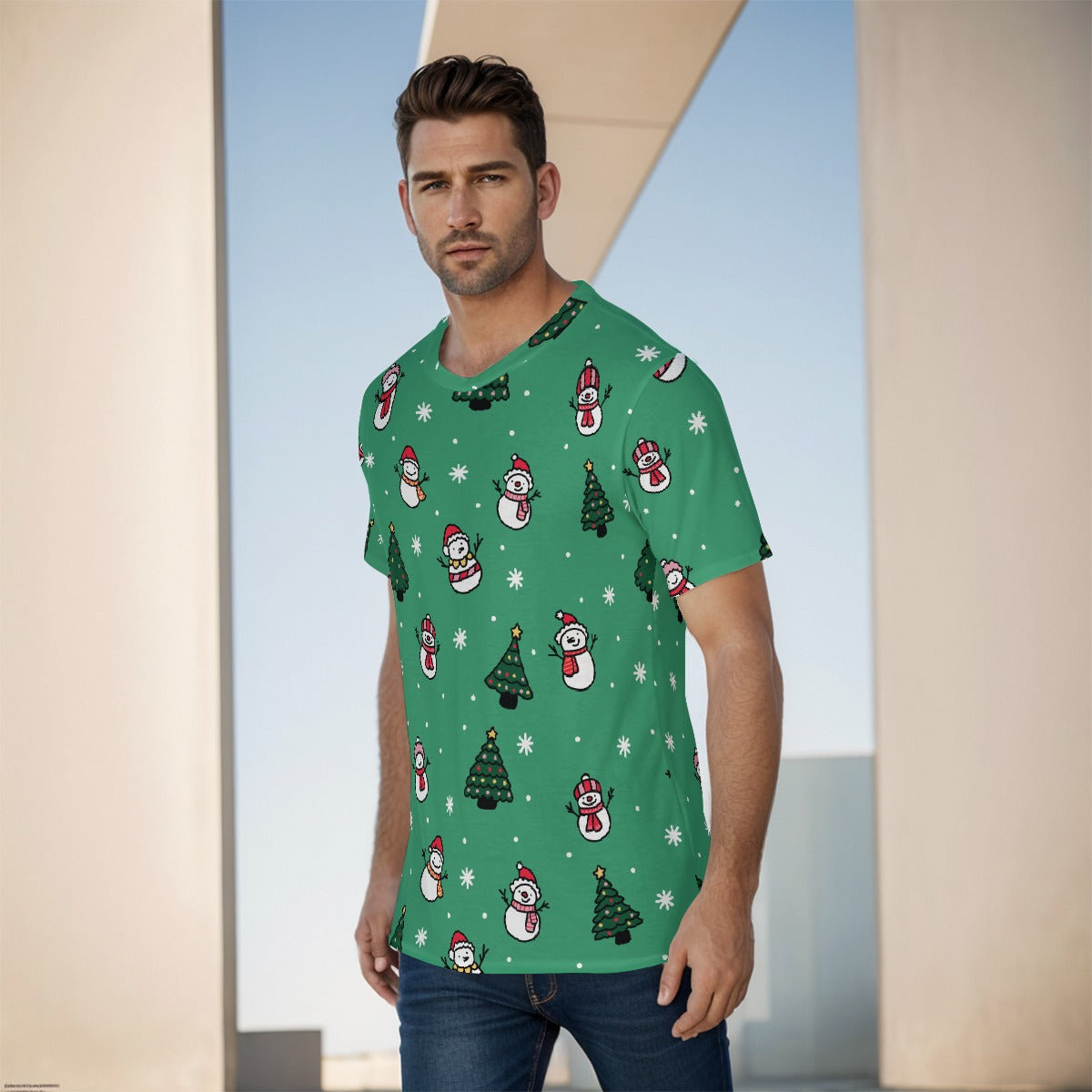 Mens Short Sleeve Christmas Tee -
