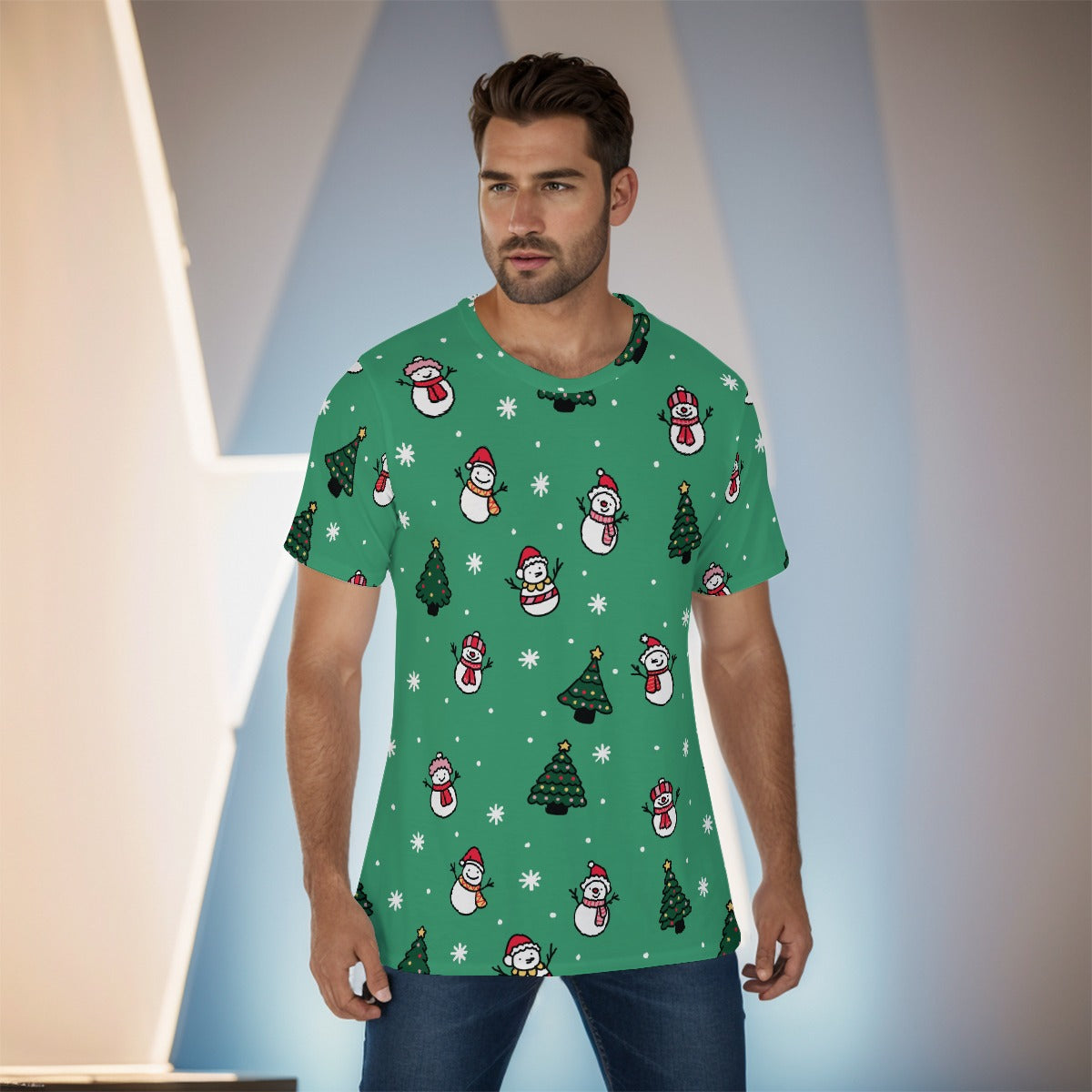 Mens Short Sleeve Christmas Tee -