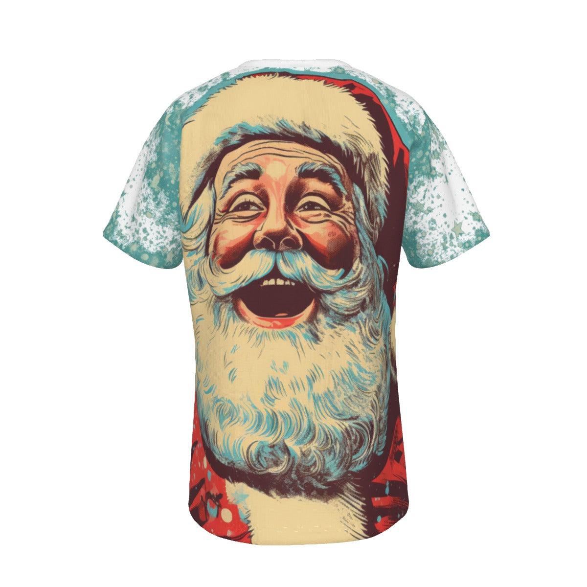 Mens Short Sleeve Christmas Tee - Front and Back - Radical Santa