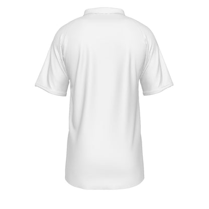 Men's Short Sleeve Christmas Polo Shirt - Merry Christmas - White