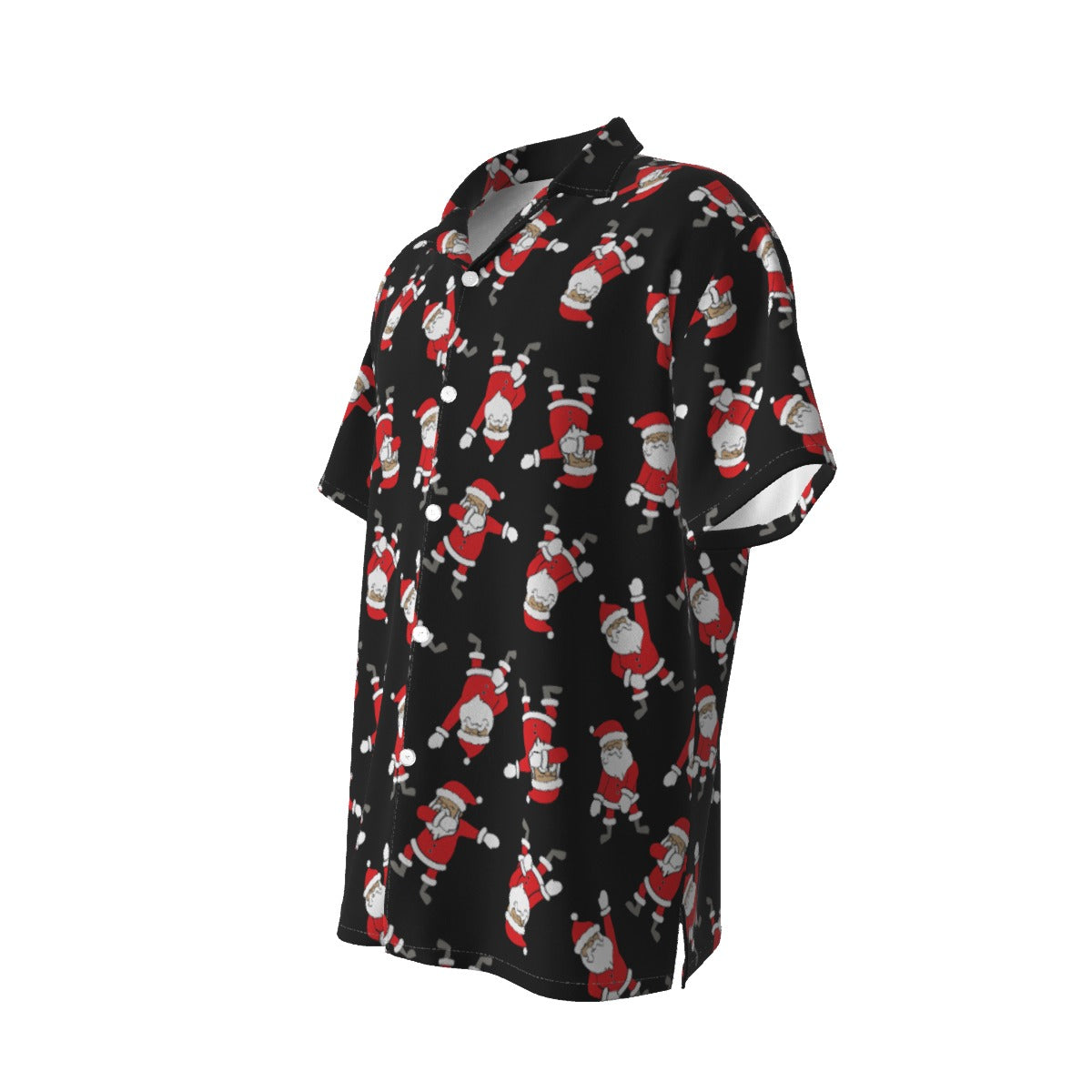 Men's Short Sleeve Christmas Shirt - Santa Dabs