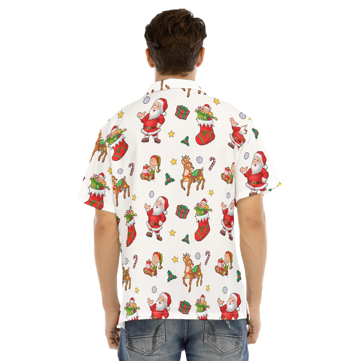 Men's Short Sleeve Christmas Shirt - Traditional