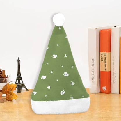 Christmas Santa Hat - Fine Stars Green - Festive Style