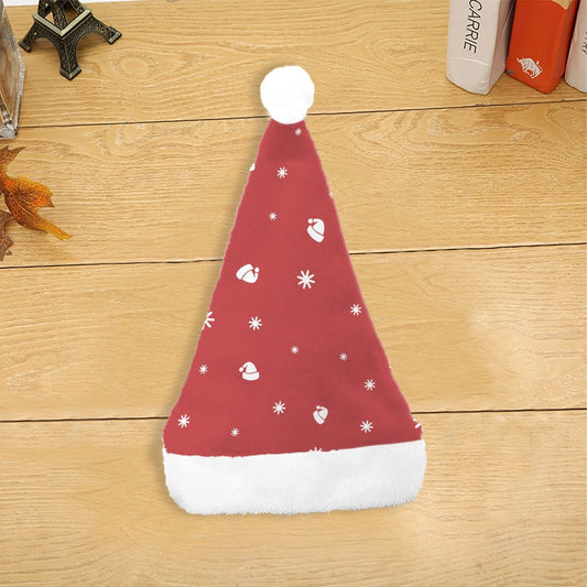 Christmas Santa Hat - Fine Stars Red - Festive Style