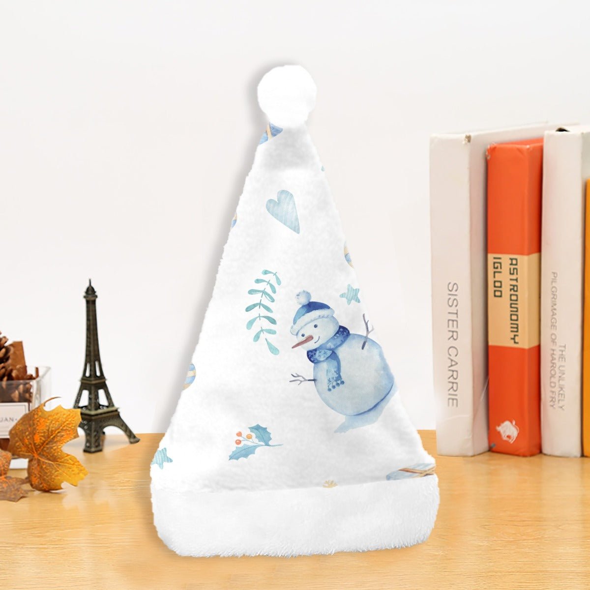 Christmas Santa Hat - Watercolour Blue - Festive Style