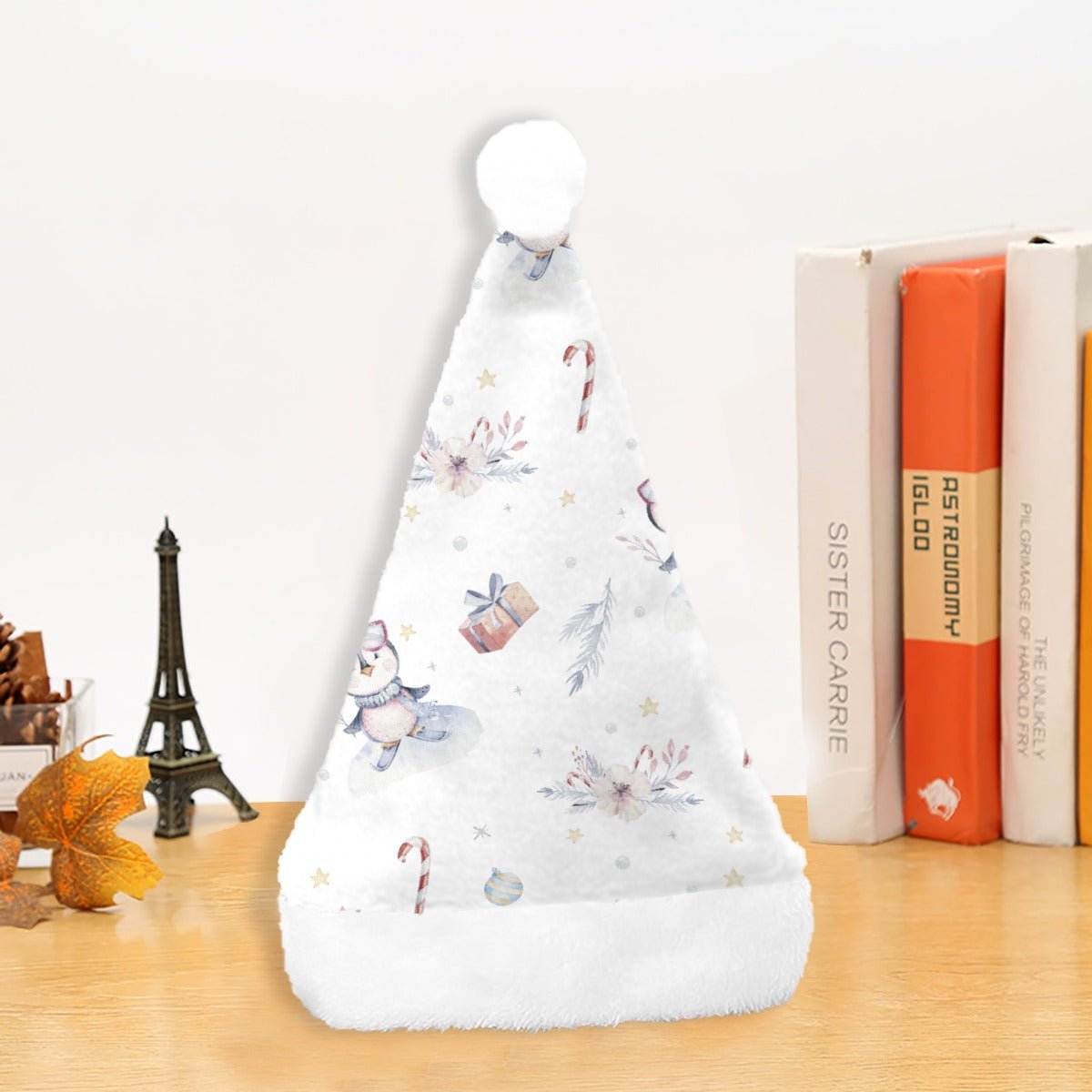 Christmas Santa Hat - Watercolour Penguins - Festive Style