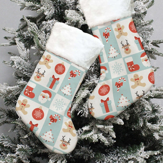 Christmas Sock - Checkers - Festive Style