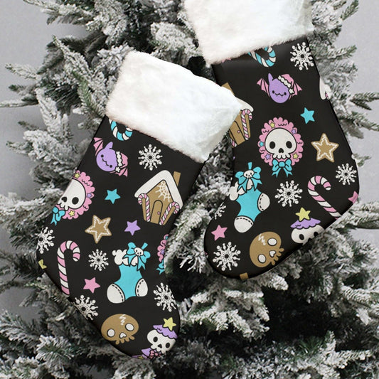 Christmas Sock - Creepy Kawaii - Black - Festive Style