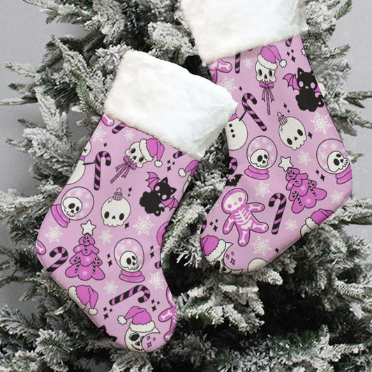 Christmas Sock - Creepy Pink - Festive Style