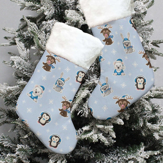 Christmas Sock - Polar Blue - Festive Style