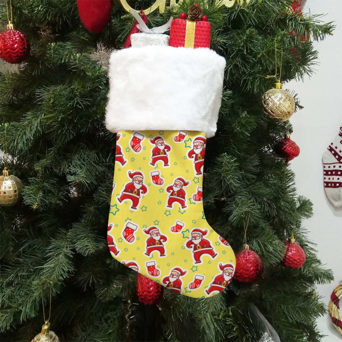 Christmas Sock - Santa Stars