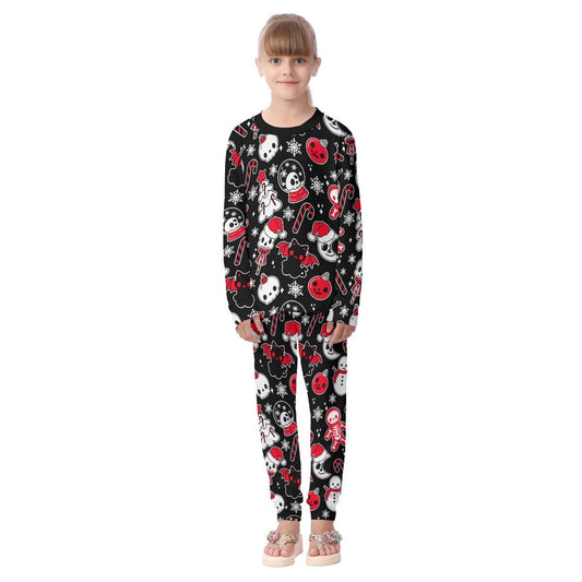 Kids Christmas Pyjama Set - Creepy Black - Festive Style