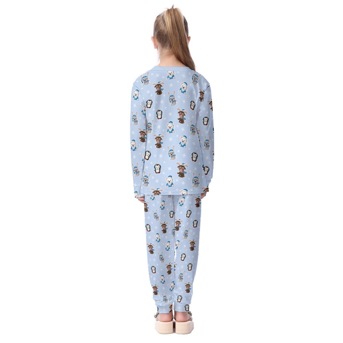 Kids Christmas Pyjama Set - Polar Blue - Festive Style