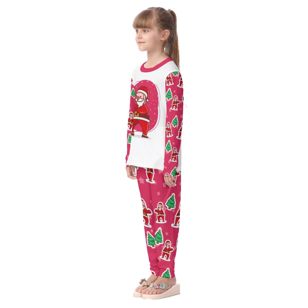 Kids Christmas Pyjama Set - Red Santa Boxing - Festive Style