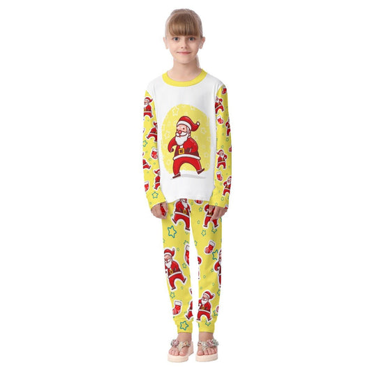 Kids Christmas Pyjama Set - Santa and Stars - Festive Style
