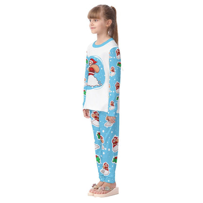 Kids Christmas Pyjama Set - Santa Cloud - Festive Style
