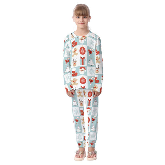 Kid's Christmas Pyjamas - Checkers - Festive Style