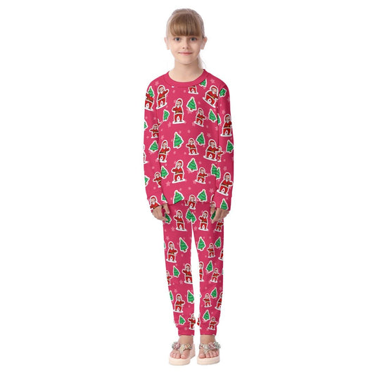 Kid's Christmas Pyjamas - Red Santa Boxing - Festive Style