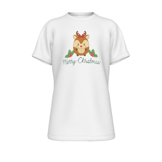 Kid's Christmas T-Shirt - Cute Reindeer