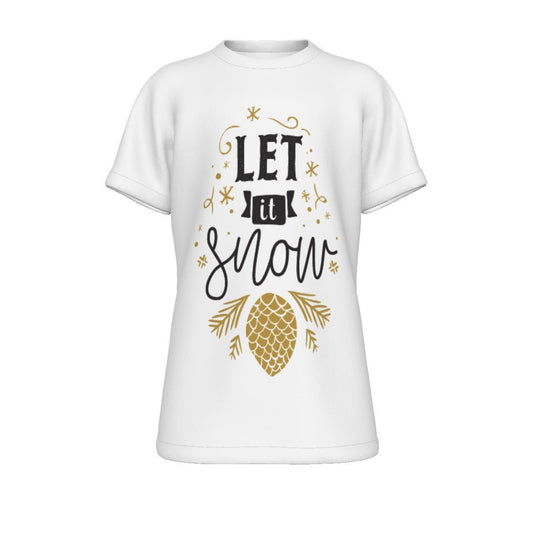 Kid's Christmas T-Shirt - Let It Snow - Festive Style