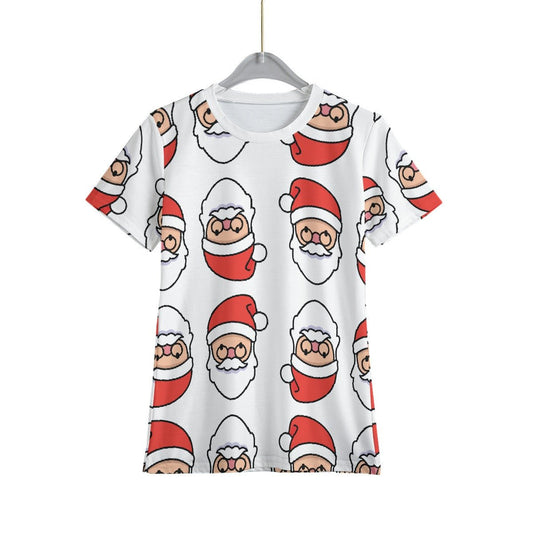 Kid's Christmas T-Shirt - Mirrored Santa - Festive Style