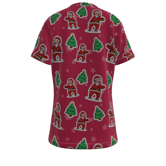 Kid's Christmas T-Shirt - Red Santa Boxing - Festive Style