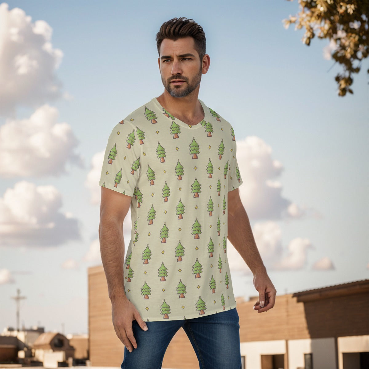 Mens Short Sleeve Christmas Tee -