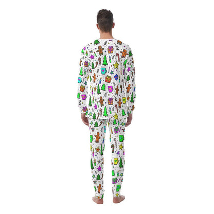 Men's Christmas Pyjamas - Bright Doodle - Festive Style