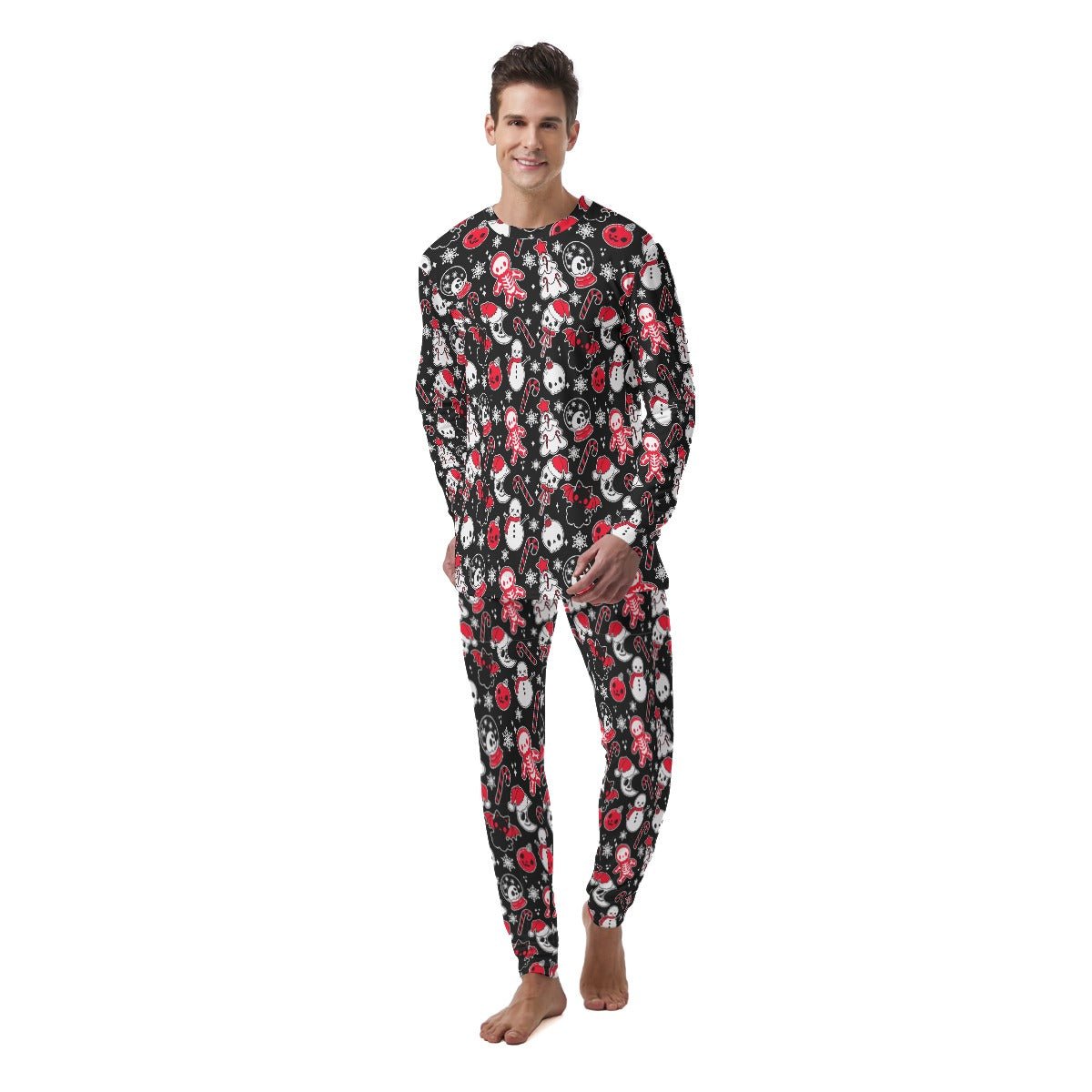 Men's Christmas Pyjamas - Creepy Black - Festive Style