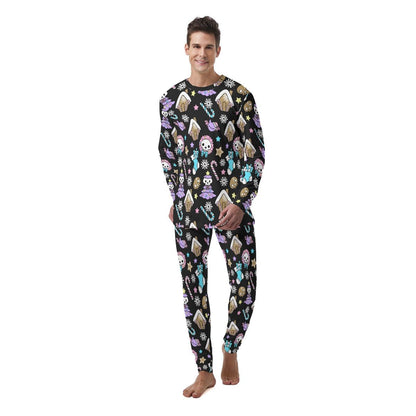 Men's Christmas Pyjamas - Creepy Kawaii - Black - Festive Style