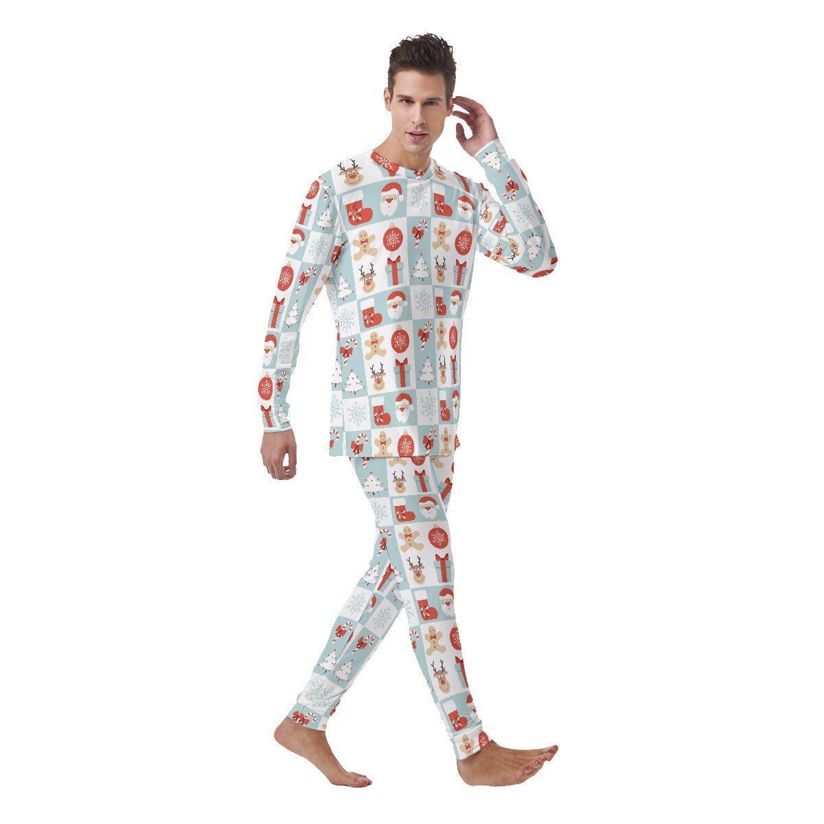 Men's Christmas Pyjamas - Quilt Style - Festive Style