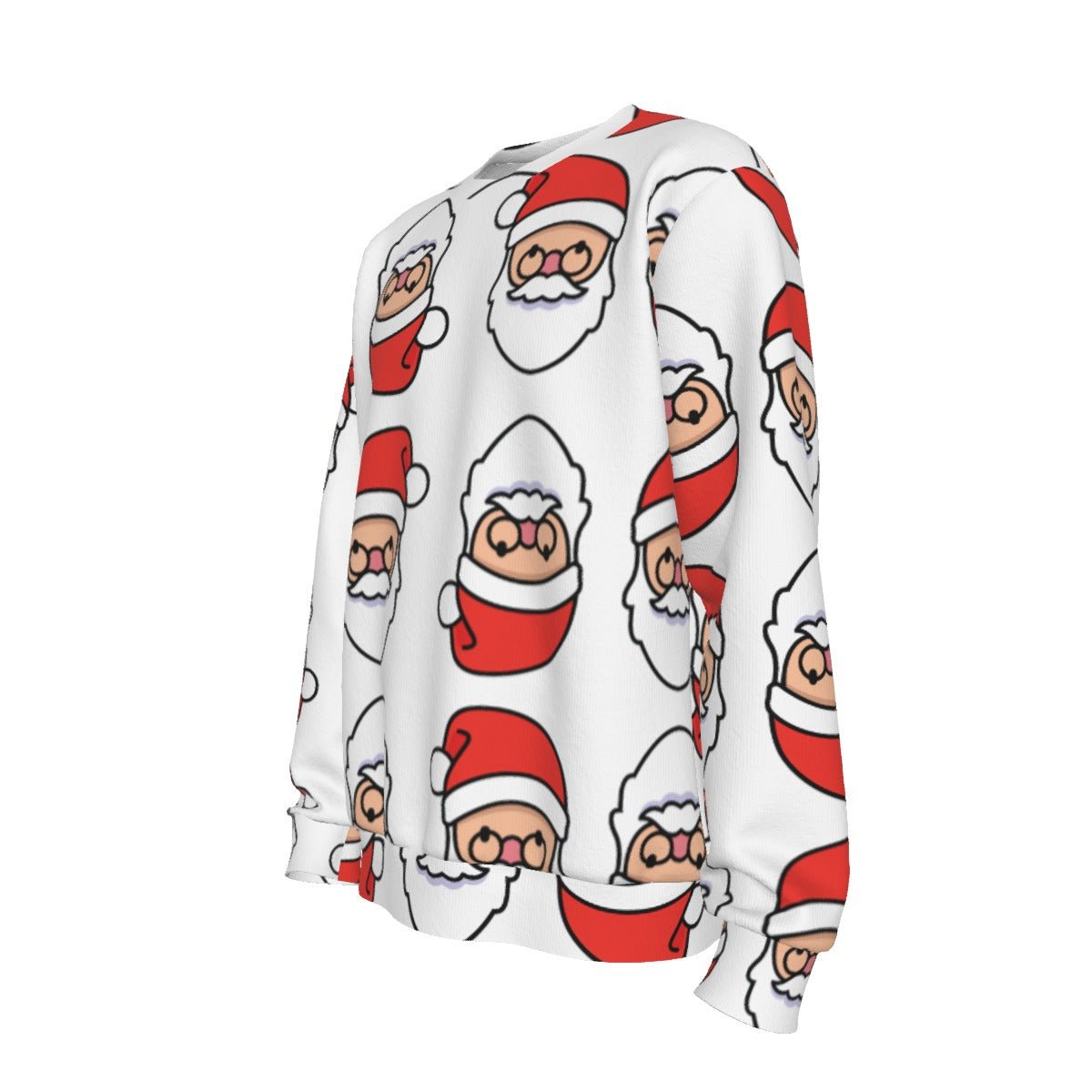 Men's Christmas Sweater - Mirrored Santa - Festive Style