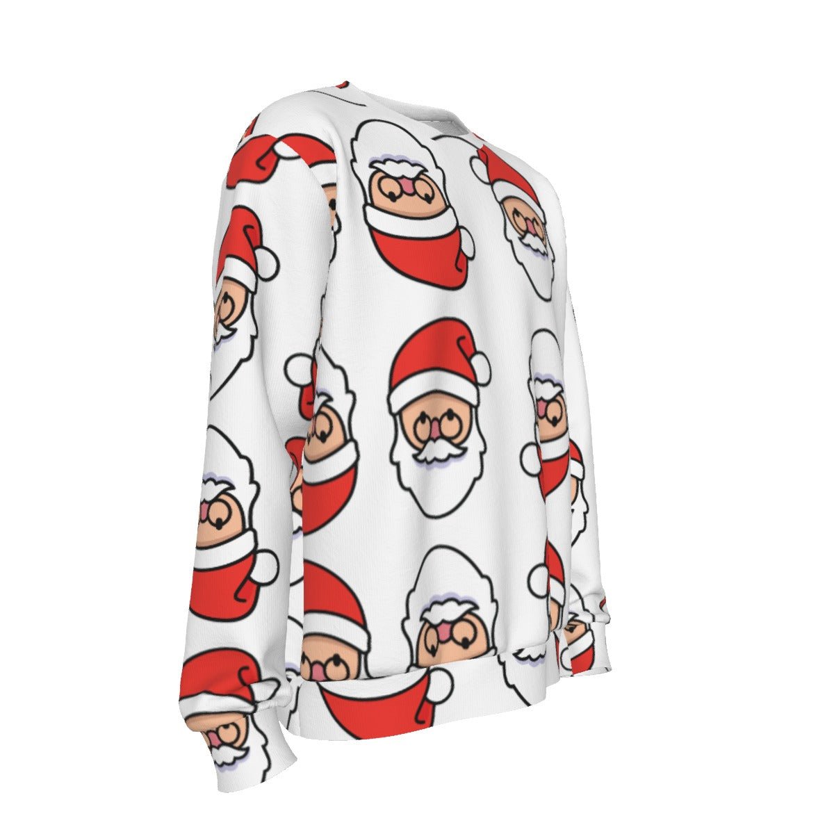 Men's Christmas Sweater - Mirrored Santa - Festive Style