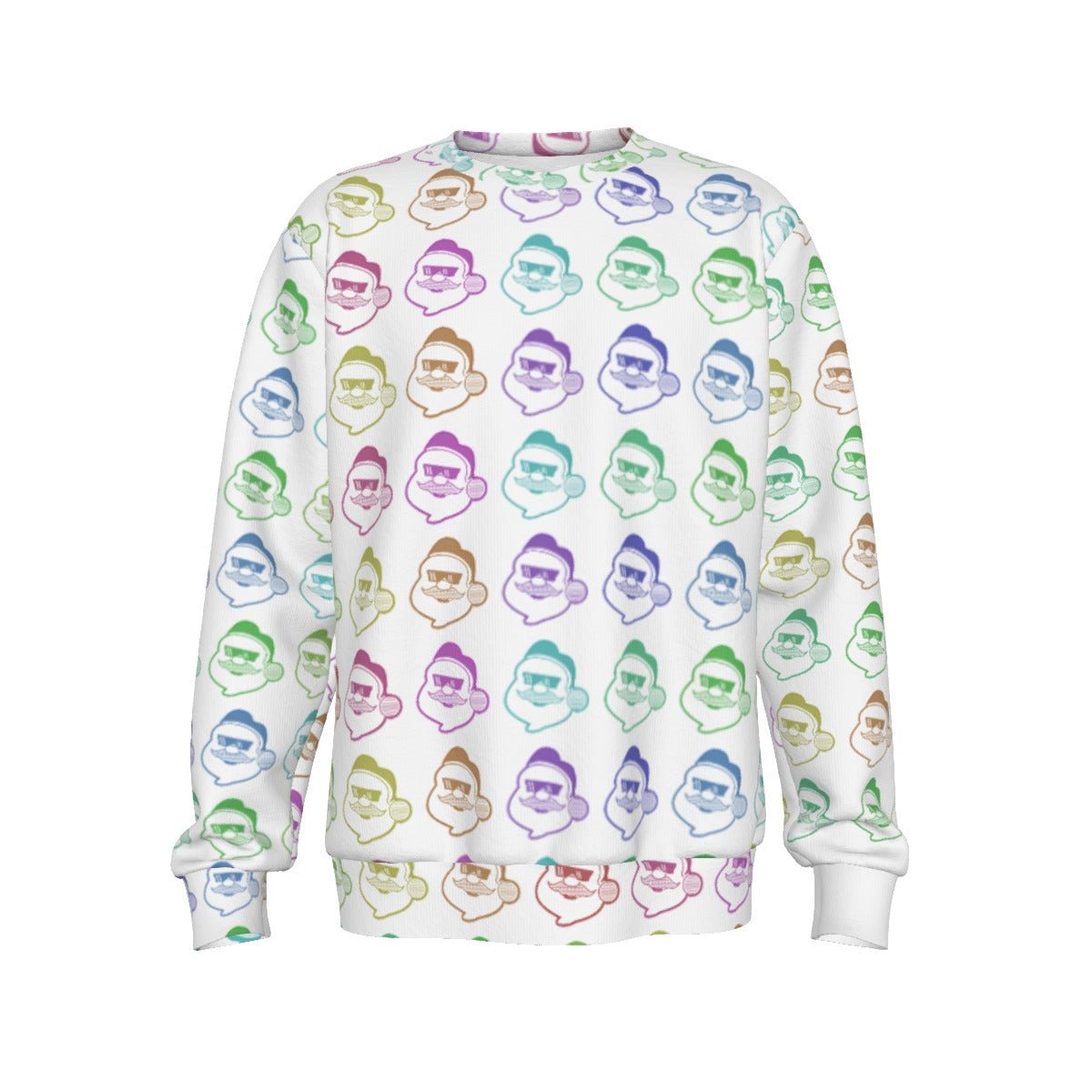 Men's Christmas Sweater - Rainbow - Boss Santa - Festive Style
