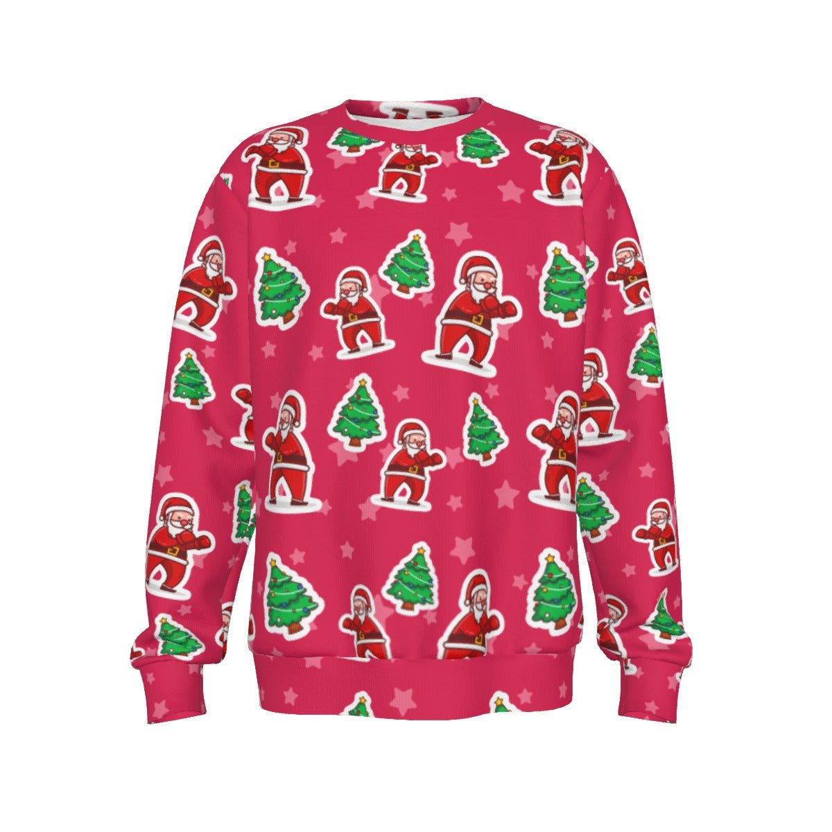 Men's Christmas Sweater - Red Santa Boxing - Festive Style