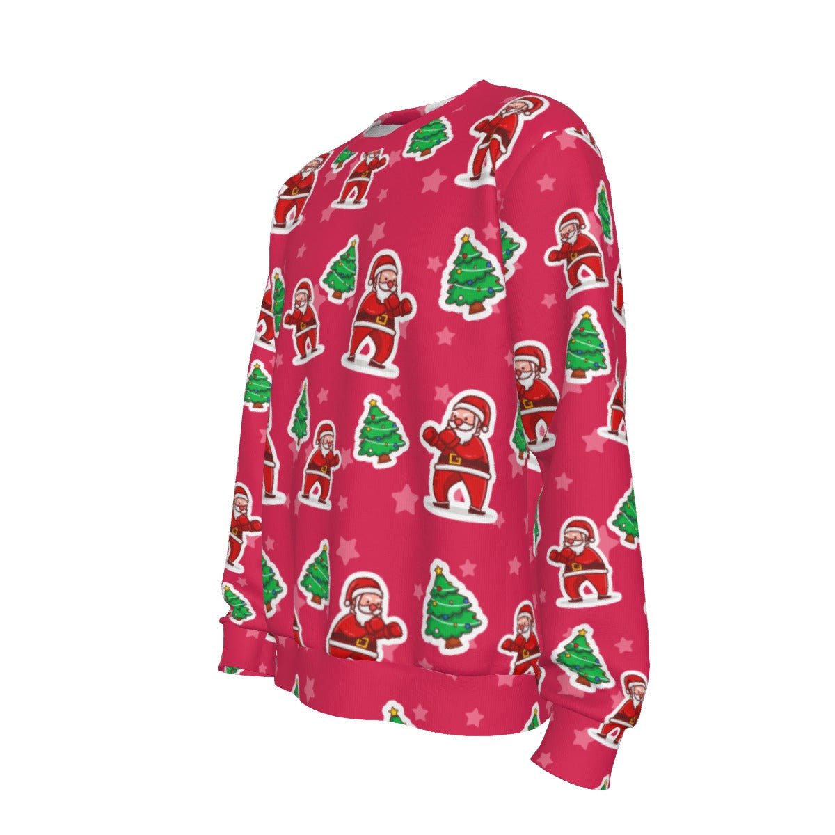 Men's Christmas Sweater - Red Santa Boxing - Festive Style