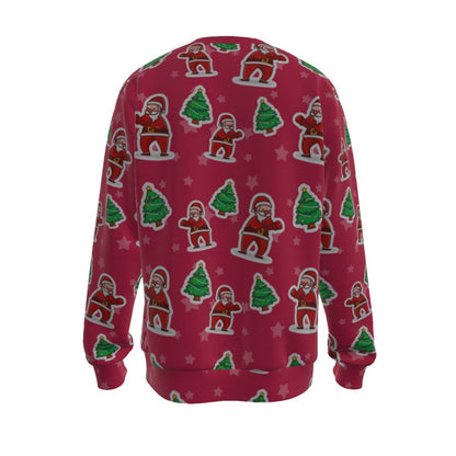 Men's Christmas Sweater - Red Santa Boxing - Festive Style