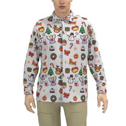 Men's Collar Christmas Shirt - Traditional 2 - Festive Style