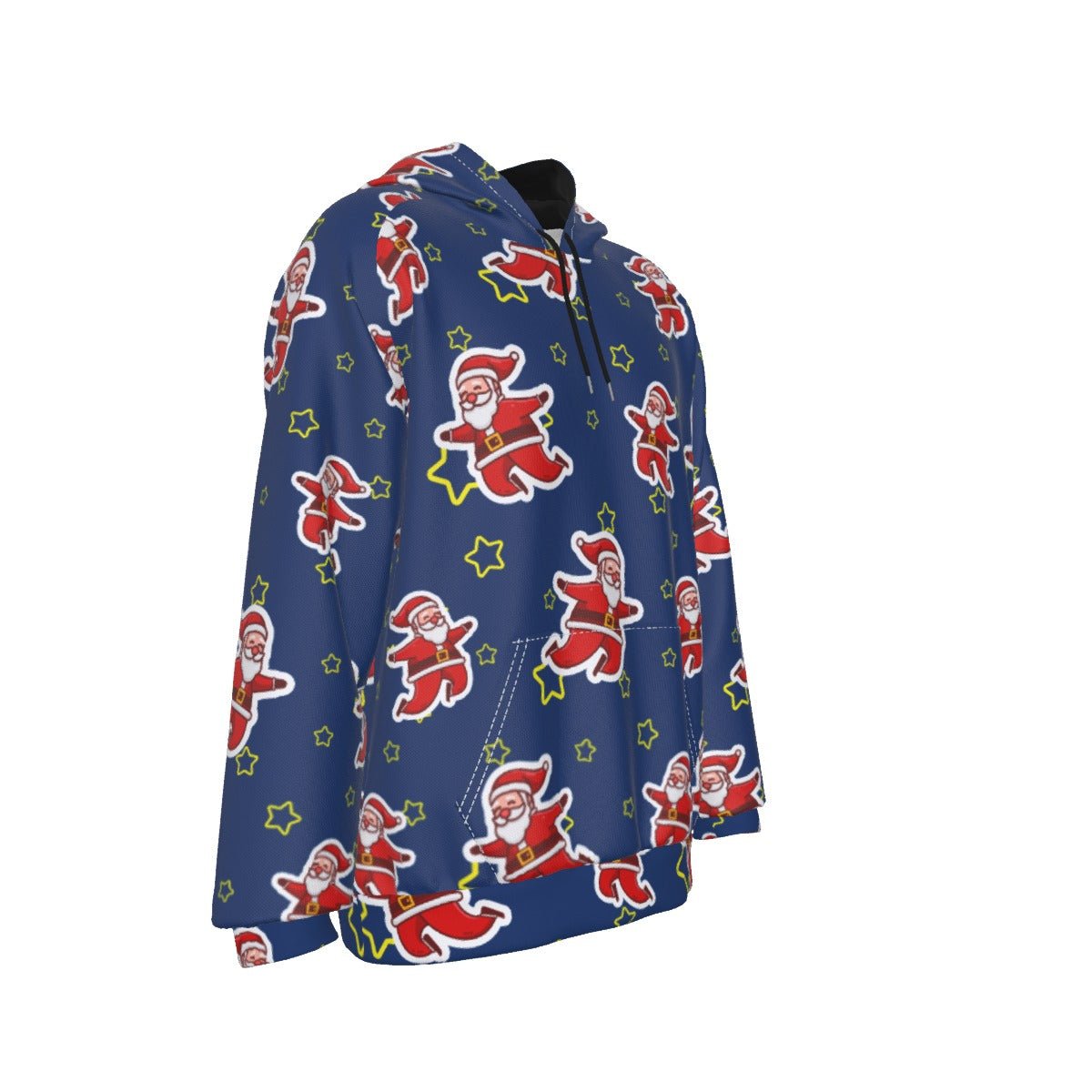 Men's Fleece Christmas Hoodie - Santa Night Time - Festive Style