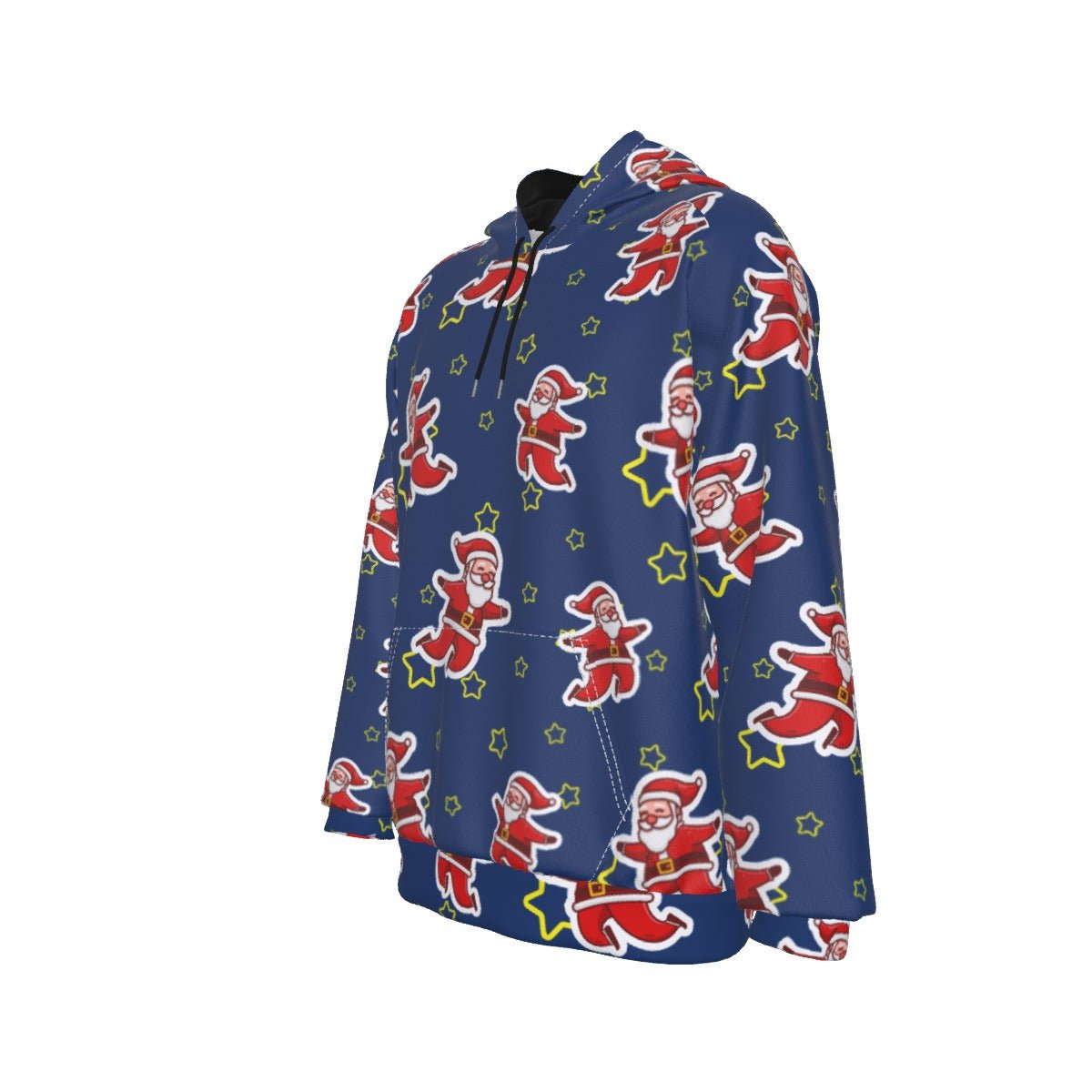 Men's Fleece Christmas Hoodie - Santa Night Time - Festive Style