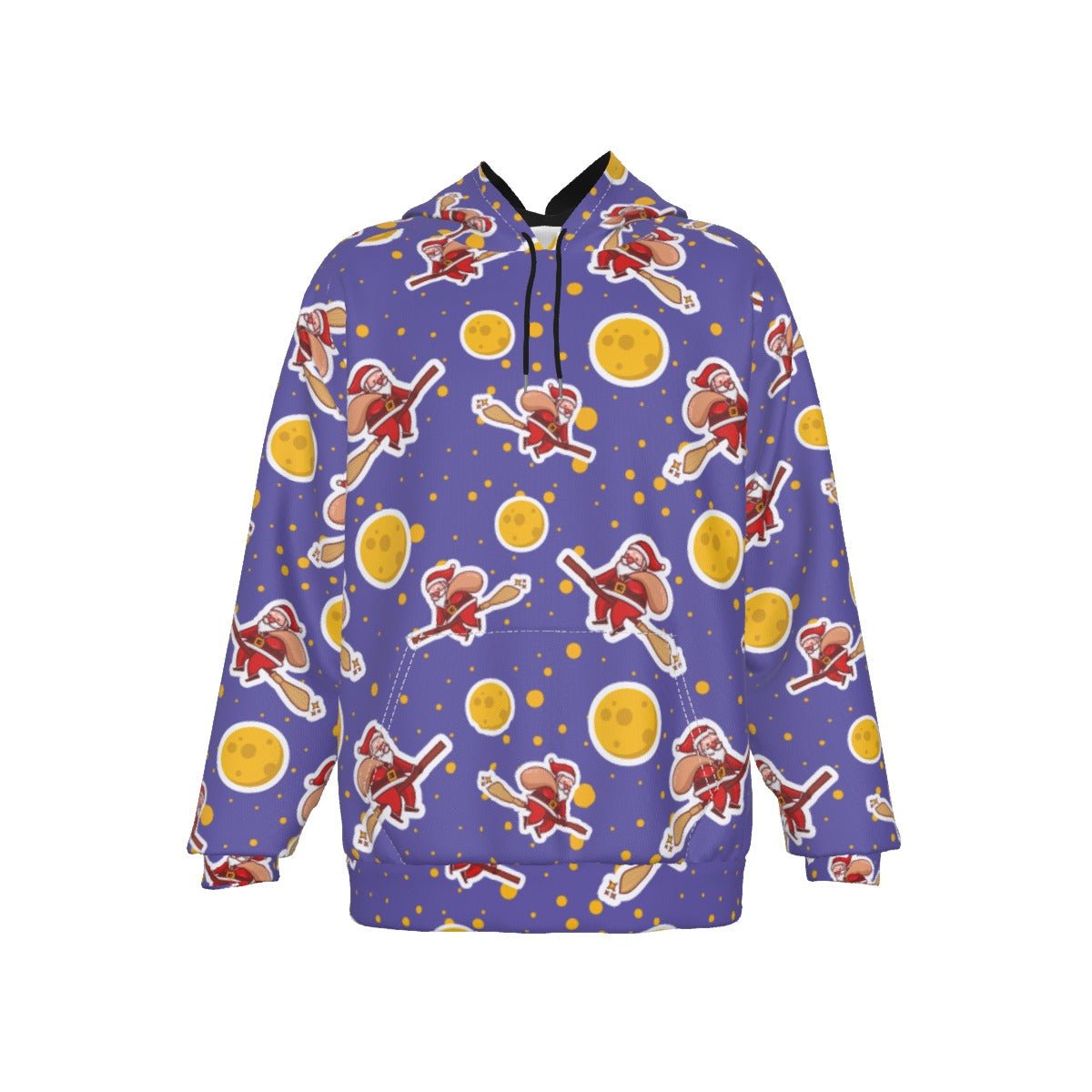 Men's Fleece Christmas Hoodie - Santa Witch - Festive Style