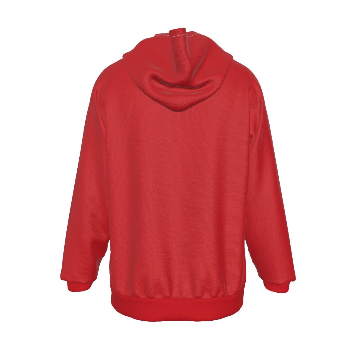 Men's Fleece Christmas Hoodie - Simple Wreath - White - Festive Style