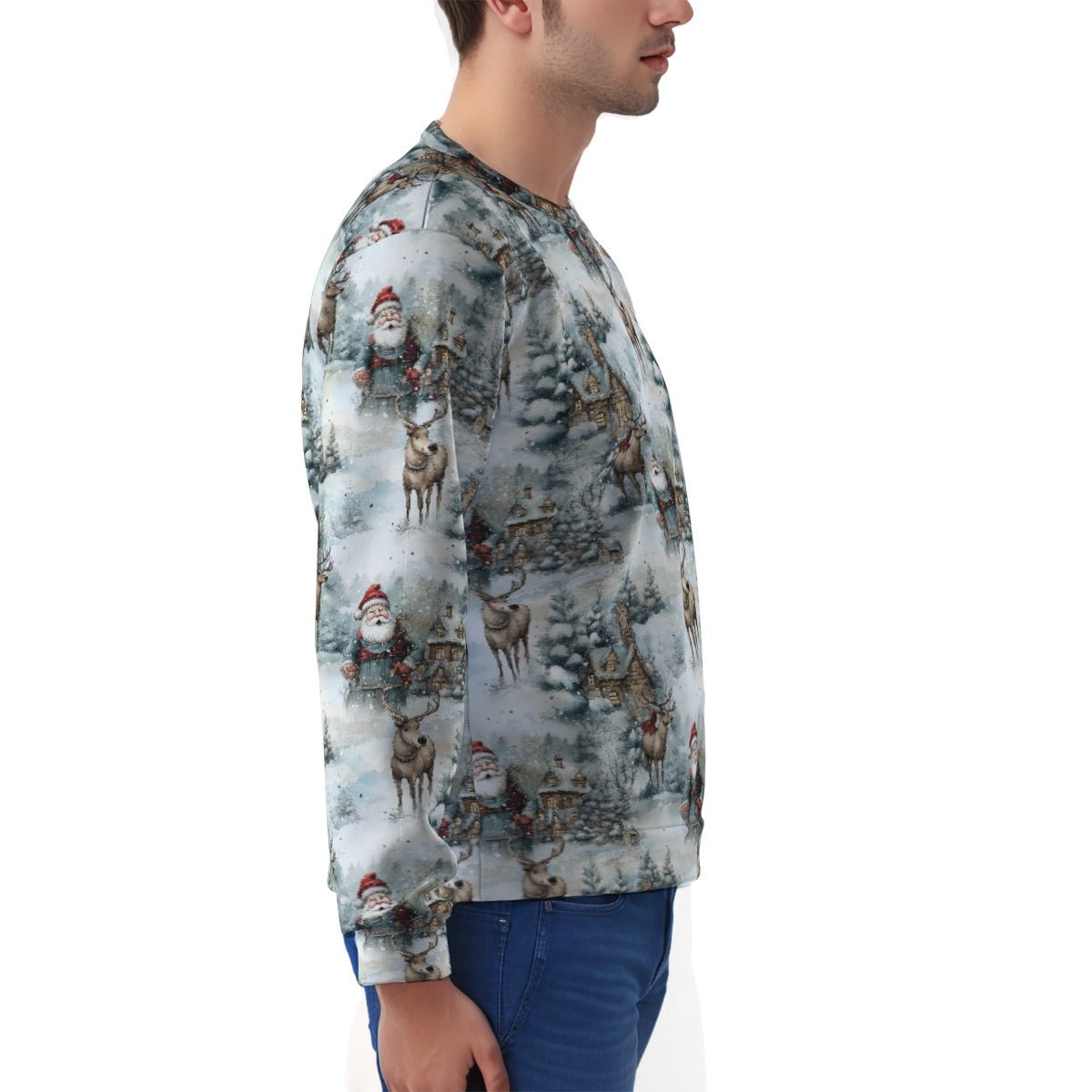 Men's Fleece Christmas Sweatshirt - Festive Style