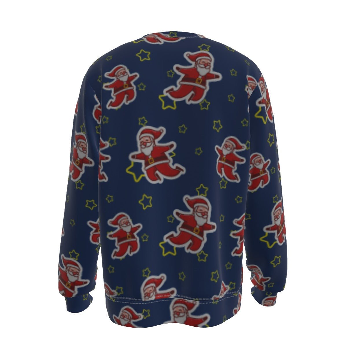 Men's Fleece Christmas Sweatshirt- Santa Night Time - Festive Style